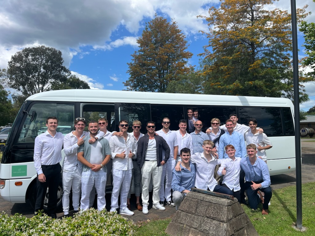 boys next to bus